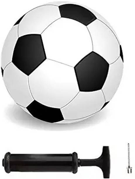 Fitdex New Rubber football Black&White Football - Size: 5