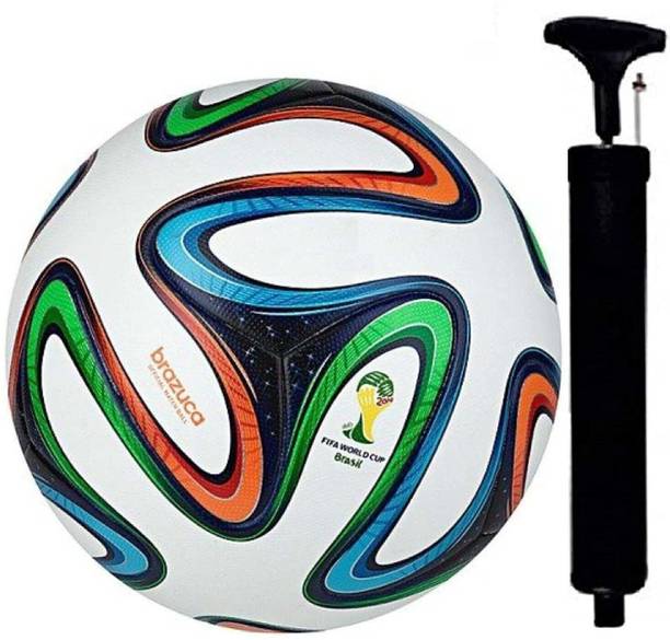 KRISHNA SPORTS football with pump full size- 5 trending football Football - Size: 5