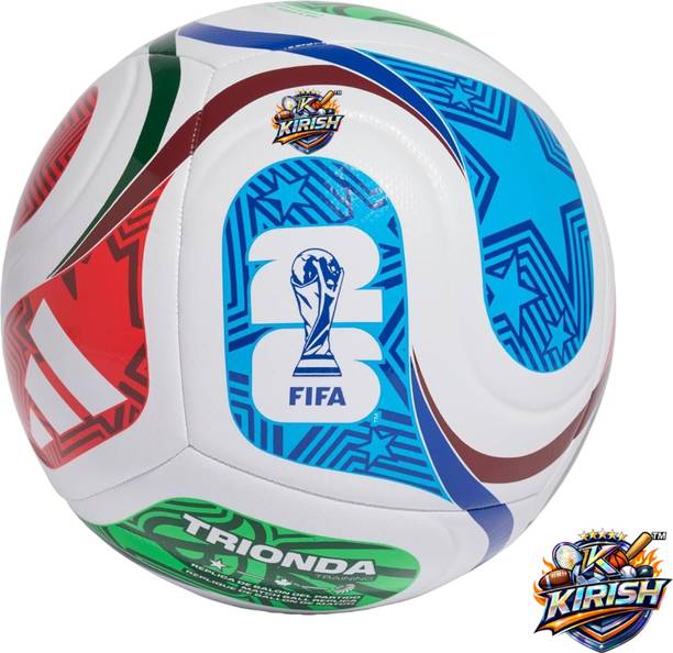 K KIRISH KKIRISH Fifa World Cup Series 2026 Premium Quality Football - Size: 5