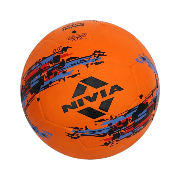 NIVIA Storm, Rubber Moulded, Ideal For Natural & Artificial Turf Surfaces, Training Football - Size: 5