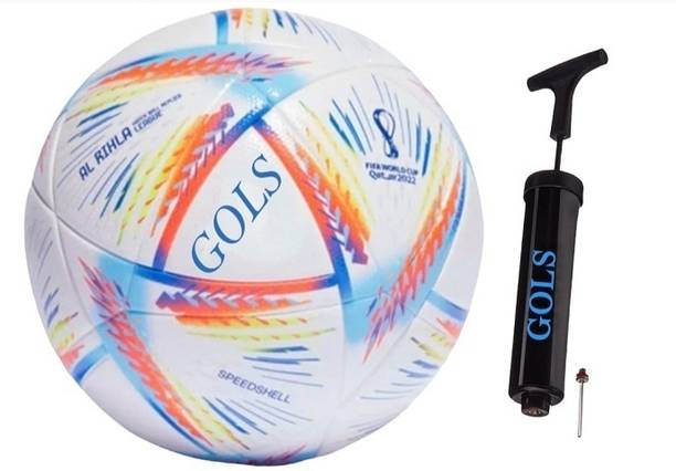 गोल्स Fifa World Cup 2022 PU football With Pump Football - Size: 5 (Pack of 1) फ़ुटबॉल