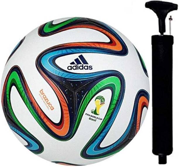 Sporty Traders 4 colour hand stich football size-5 with Air pump Football - Size: 5
