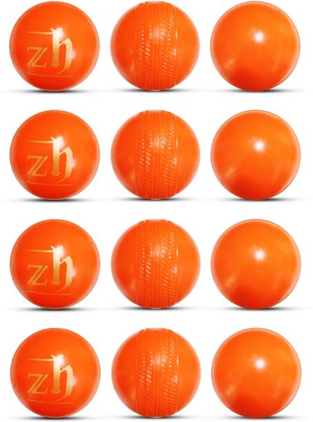 ZH ORANGE Plastic Ball Non Toxic (80 gm per ball) Throw Ball - Size: 5