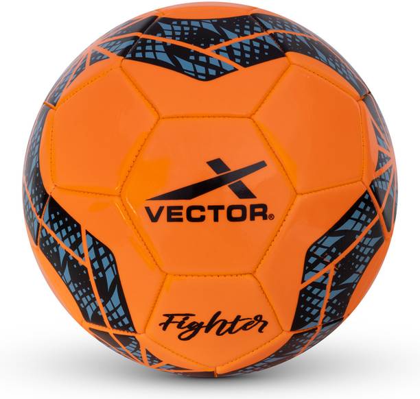VECTOR X Fighter PVC Machine Stitched Football For Match | Training | Practice Football - Size: 5