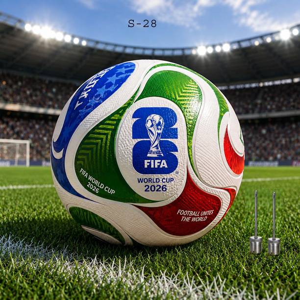 zxxxt FIFA World Cup 2026 Premium Soccer Ball for Outdoor Games Practice and Training Football - Size: 5