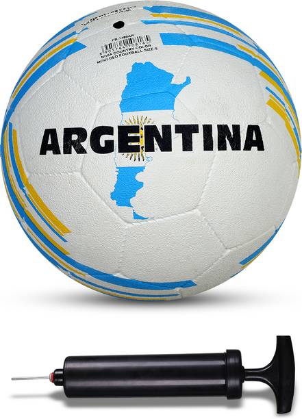 निविया Combo Country Color (Argentina) Moulded Football With Ball Pump फ़ुटबॉल