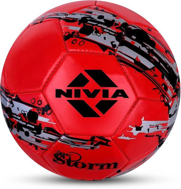 NIVIA Snow Storm (Red) Football - Size: 5
