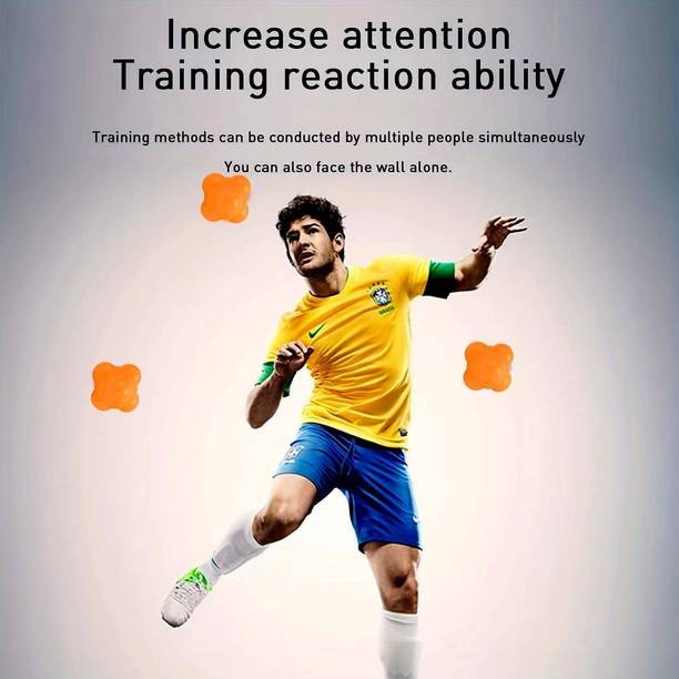 शॉपइलेवन Six Corner Kick Reaction Ball Speed Agility Training For Hand-Eye Coordination रिएक्शन बॉल - साइज़ : स्टैण्डर्ड