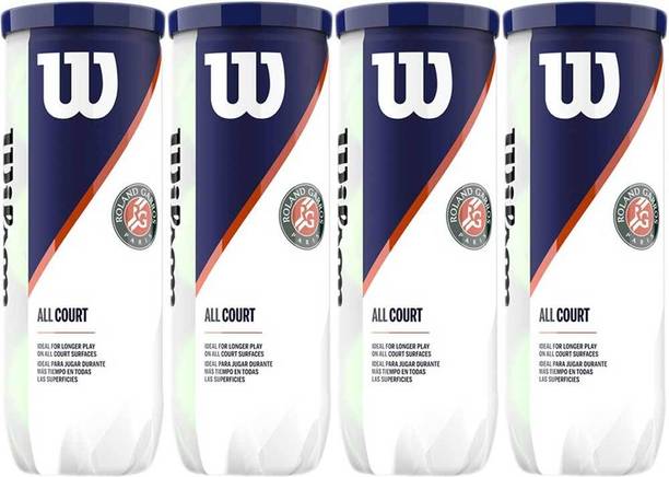 WILSON WRT126400 ROLAND GARROS ALL 4 Can Tennis Ball