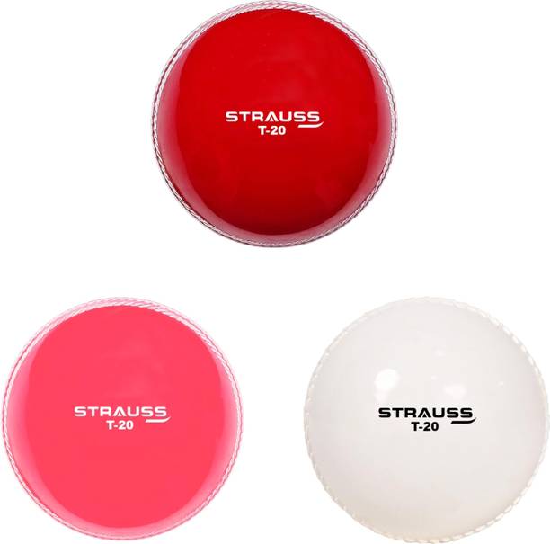 Strauss T-20 Ball Premium Cricket PVC Balls Mid Wei...
