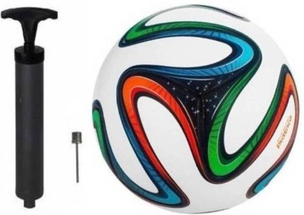 Traders Swati PU Football With Air Pump Football Football - Size: 5