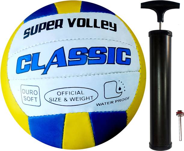 Traders Swati Premium quality volleyball with pump & pin Volleyball - Size: 5