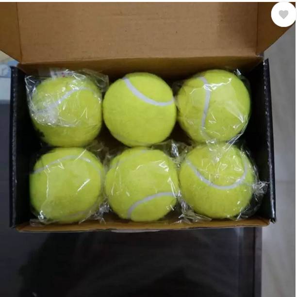 CRAKK PACK OF 6 GREEN TENNIS BALLS Cricket Tennis Ball ...