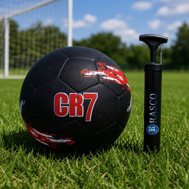 RASCO COMBO CR SEVEN RED FOOTBALL WITH AIR PUMP Football - Size: 5