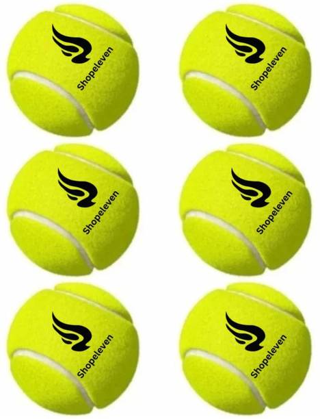 शॉपइलेवन Rubber Cricket Tennis Ball Light Weight Tennis Practice Ball क्रिकेट टेनिस बॉल
