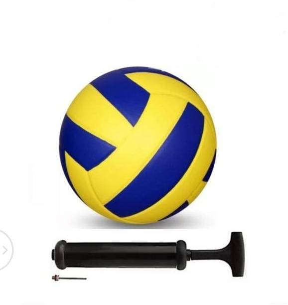 singhals MULTICOLOR VOLLEYBALL SIZE -5, FREE NEEDLE Volleyball - Size: 5