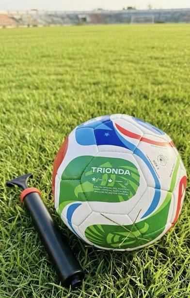 K Art Sports FIFA World Cup 2026 Trionda League Soccer Ball with Hand Pump Football - Size: 5