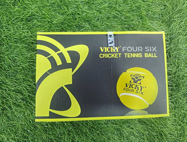 Vicky cricket world Four six Cricket Tennis Ball