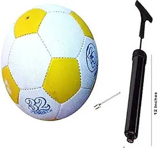 Owlix Football Yellow & White with air pump Football - Size: 5