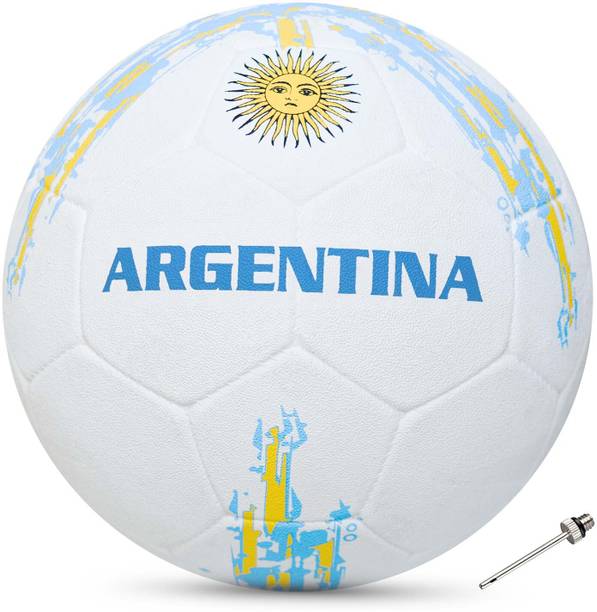 SYNCO Flag Argentina Rubber Molded Football - Size: 5