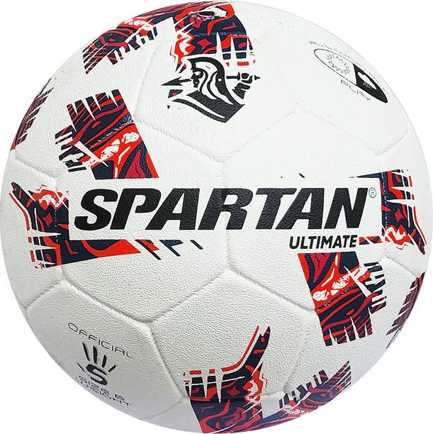 Spartan Ultimate White Football - Size: 5