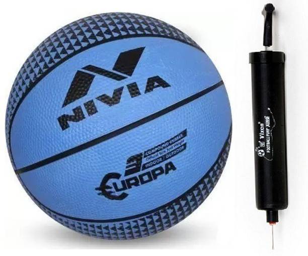 NIVIA Europa with Pump Basketball - Size: 3