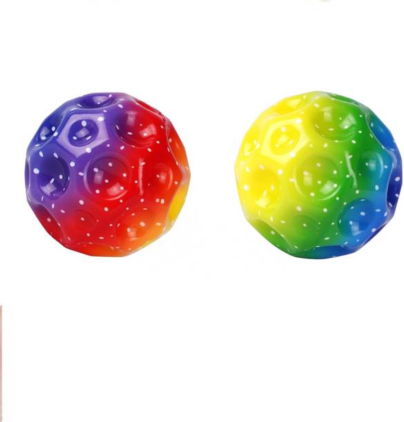 URBANE CHIC Anti Stress Bouncing Balls Soft Rubber Bounce Set, Squash Ball