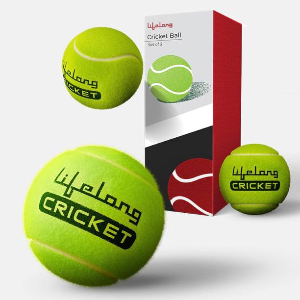 Lifelong Tennis Ball for Cricket | Soft Tennis Balls for Tennis Court | Lightweight Cricket Tennis Ball