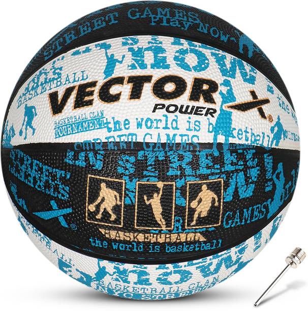 वेक्टर X POWER-BLACK-WHITE-BLUE-3 बास्केटबाल