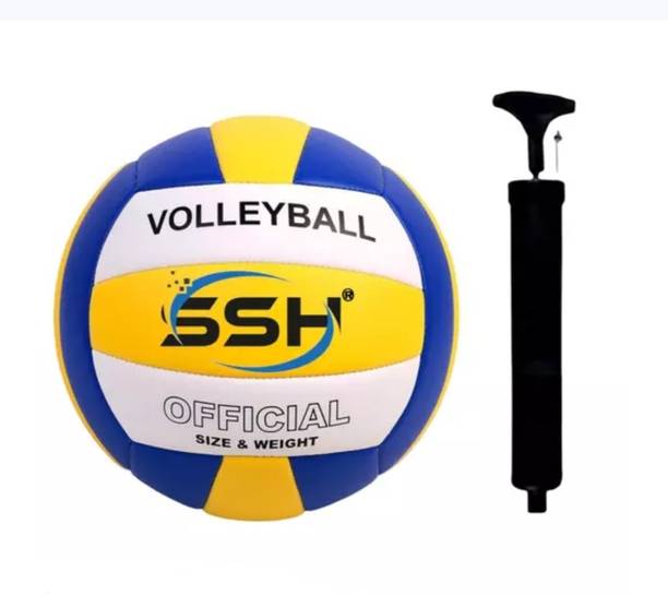 SHORYA SSH 18 PANNEL SOFT SYNTHETIC VOLLEYBALL WITH AIR PUMP Volleyball - Size: 4