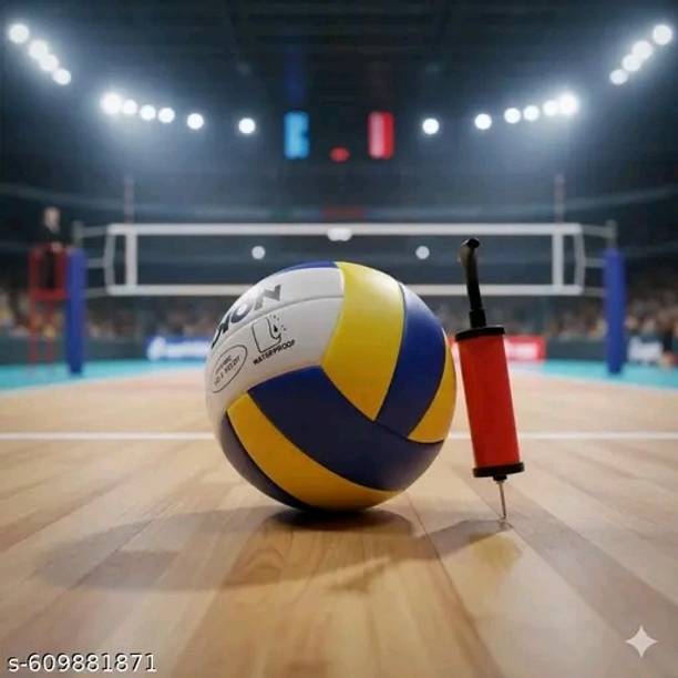 SHORYA SSH Pvc Machine Stitched volleyball with pump (SIZE-4) Volleyball - Size: 4