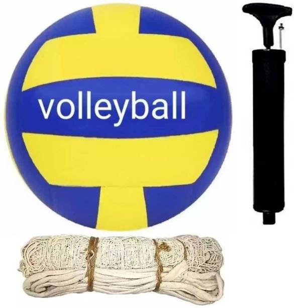 क्लार्क classic volleyball size 4 D10 with cotten net air pump वॉलीबाल