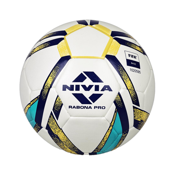 NIVIA Rabona Pro, 32 Panel Design, TPU, Ideal For Natural and Artificial Turf Football - Size: 5