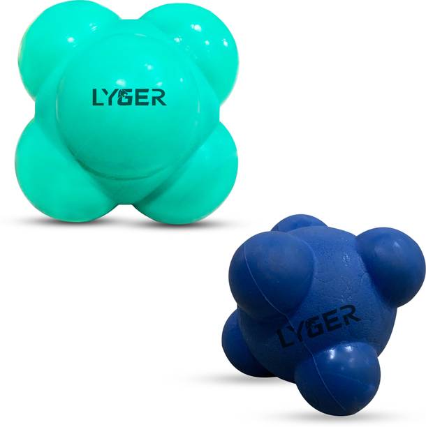 LYGER Reaction Balls Rubber Reaction Bounce Balls for Hand Coordination-Multicolor Throw Ball - Size: 3