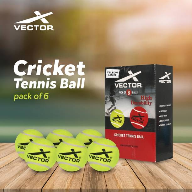 VECTOR X Heavy-Yellow Cricket Tennis Ball
