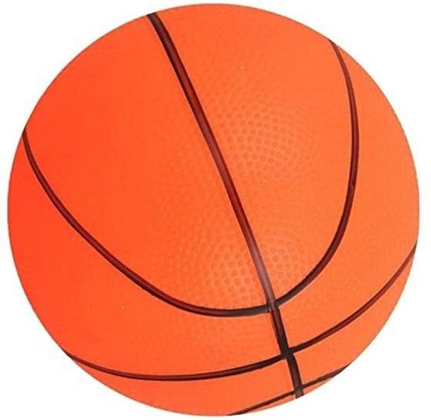 JANMESH ENTERPRISES Rubber Balloon Basket Beech Ball Silicon Multi Color with Air Feeling Needle Basketball - Size: 4