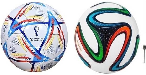 Owlix Set Of FIFA WORLD CUP Qatar And Brazuca Football, Football - Size: 5