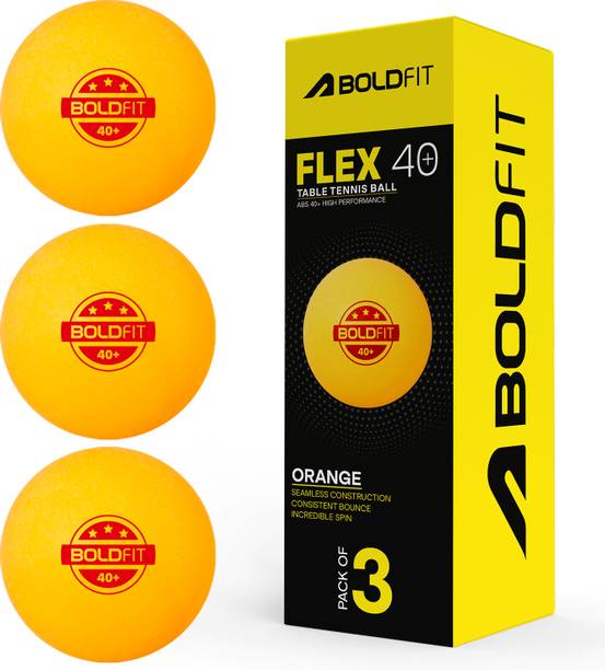 बोल्डफिट Table Tennis Balls 3 Star 40+ Combo Abs Tt Balls Ping Pong Ball For Kids & Adult टेबल टेनिस बॉल