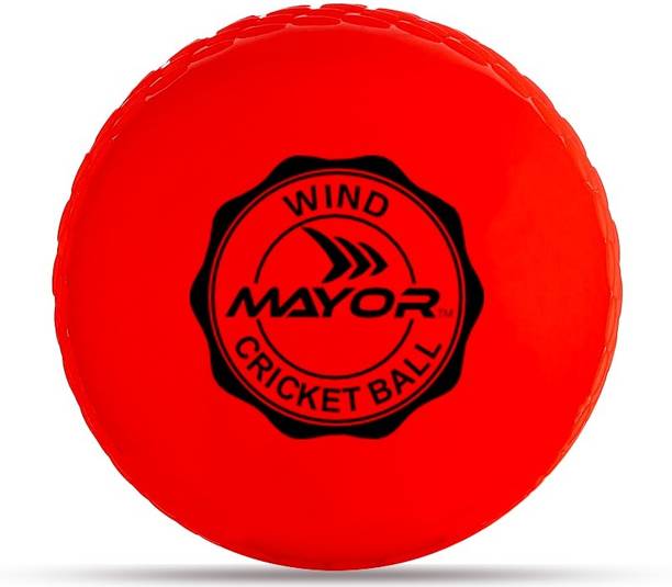 MAYOR Cricket Wind Ball for Indoor & Outdoor Street Cricket Rubber Ball