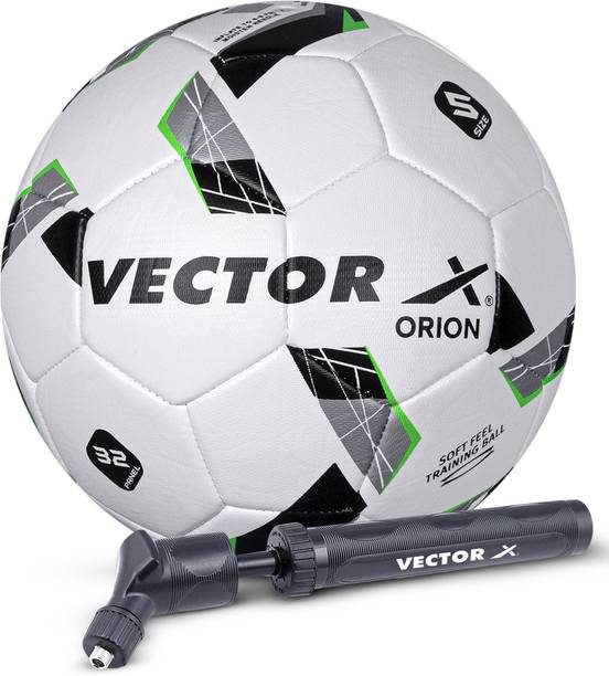 VECTOR X Orion TPU Machine Stitched | Match | Training | Practice| Professional WIth Pump Football - Size: 5