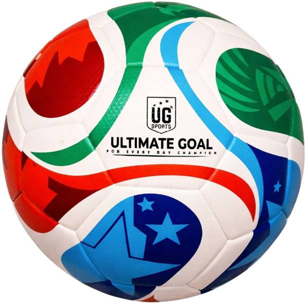 UG SPORTS Turbo Strike Football 32 Panel TPU Stitched Multi Surface Soccer Ball - Football - Size: 5