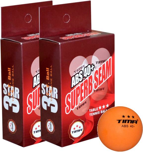 TIMA Superb Seam 3 Star ABS Plastic 40+ Table Tennis Ball