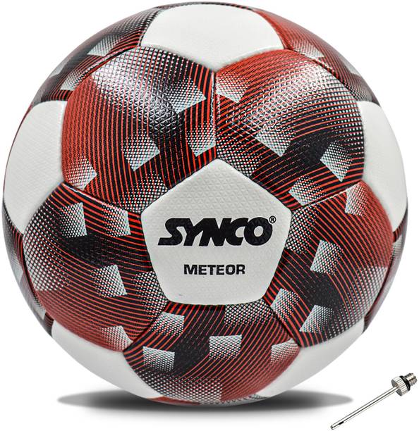 SYNCO Meteor Football, FIFA Standard Soccer Ball, 32 Panel PU Hand Stitched Match Football - Size: 5