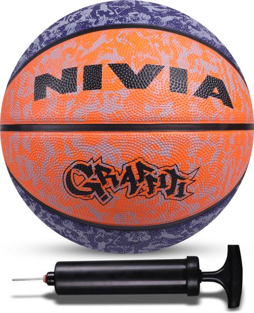 निविया Graffiti Basketball With Ball Pump बास्केटबाल
