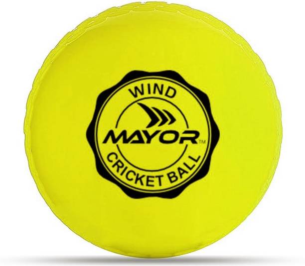 MAYOR Cricket Wind Ball for Indoor & Outdoor Street Cricket Rubber Ball