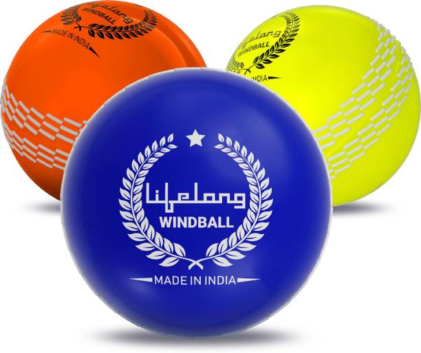 Lifelong PVC Soft Cricket Balls I Wind ball for Indoor and Outdoor Cricket Cricket Rubber Ball