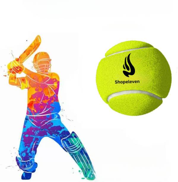 शॉपइलेवन Rubber Tennis Ball Cricket Lightweight, High Elasticity, And Suitable Practicing टेनिस बॉल - साइज़ : स्टैण्डर्ड