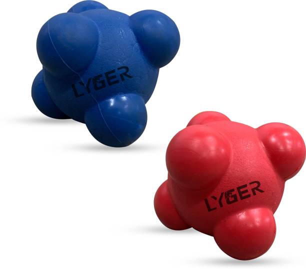 LYGER Reaction Balls Rubber Reaction Bounce Balls for Hand Coordination- Multicolor Throw Ball - Size: 1