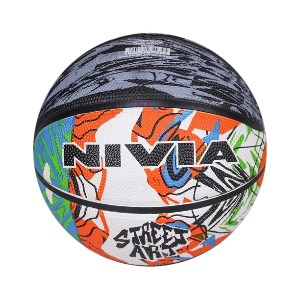 NIVIA Street Art, 8 Panels, Rubberized Moulded, Made for Beginners, For all surfaces Basketball - Size: 3