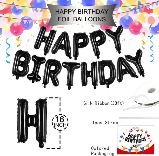 Shree Shantinath Collection oil Happy Birthday Banner Refillable Balloon Helium Tank